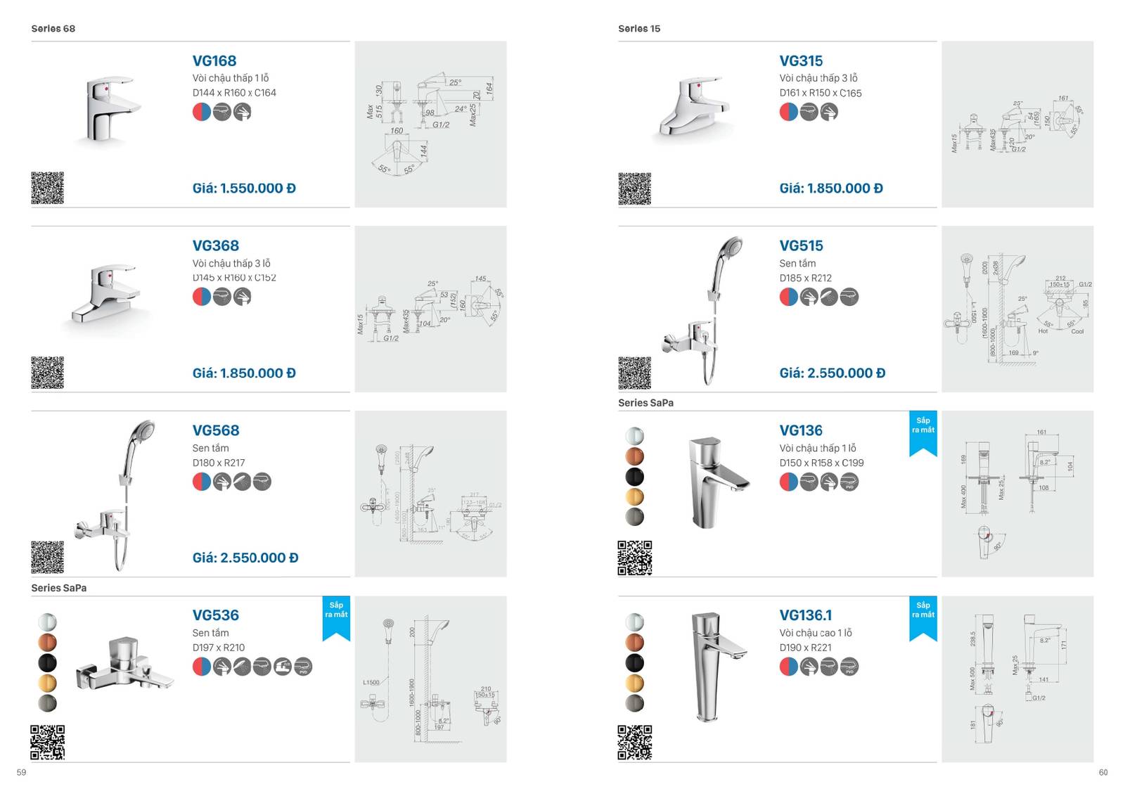 Catalogue và Bảng giá Thiết bị vệ sinh VIGLACERA mới nhất 2025 /Page 30